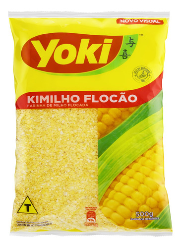 Farinha de milho flocada Kimilho Flocão 500g Yoki