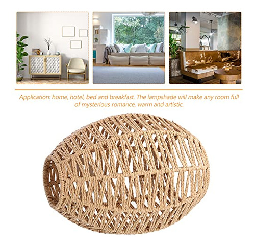 Lmpara Techo Hemp Tejida - Sustituto Pantalla Lmpara