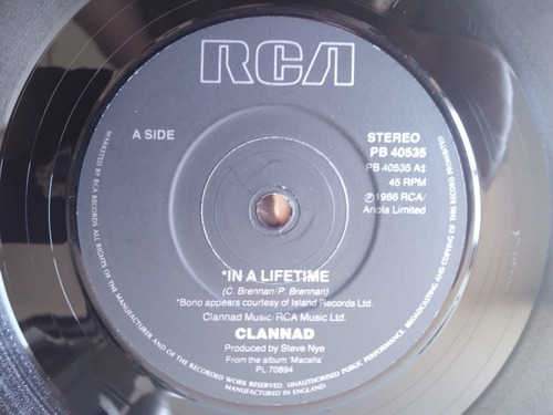 Clannad Bono U2 In A Lifetime Simple 7 Puntos Estándar (Usado)