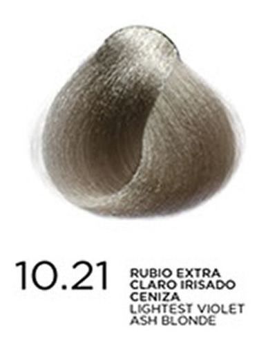 Imagen 1 de 1 de Tono 10.21 Rubio Extra Claro Irisado Ceniza En Coloración Bp