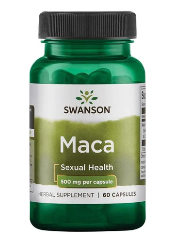 Maca 500 Mg 60 Capsulas Swanson