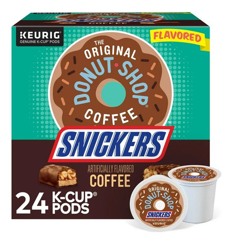 24 Cápsulas Keurig The Original Donut Shop Coffee Snickers