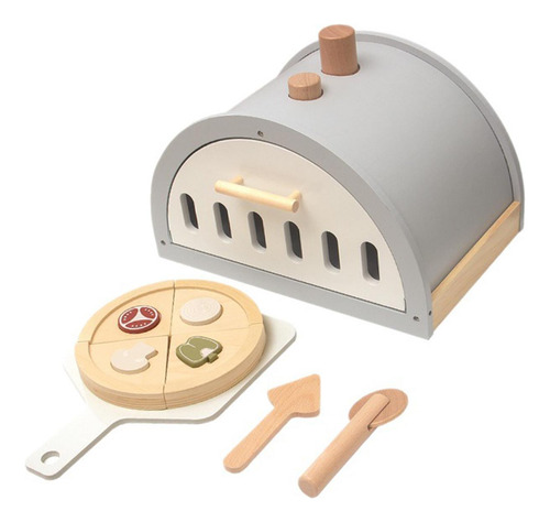 Juego De Juguetes De Madera Para Pizza, Desarrollo Creativo,