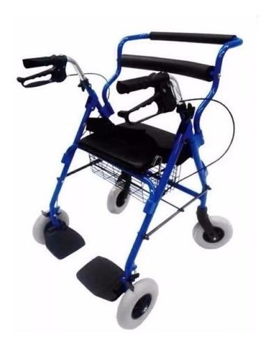 Andadera Rollator Hibrida Con Descansapies Envio Gratis