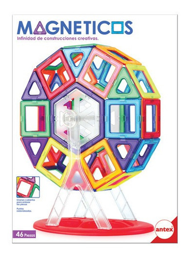 Bloques Magneticos Formas 46 Piezas Vuelta Al Mundo Full 