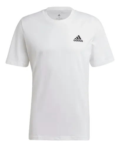 Camiseta Essentials Pequeno Logo Bordado adidas