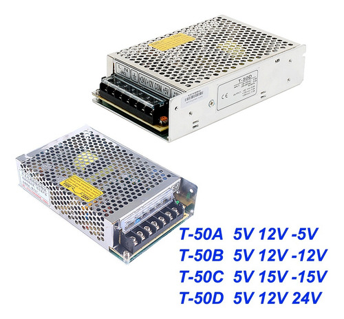 Fuente De Alimentación De Salida Triple De 50w