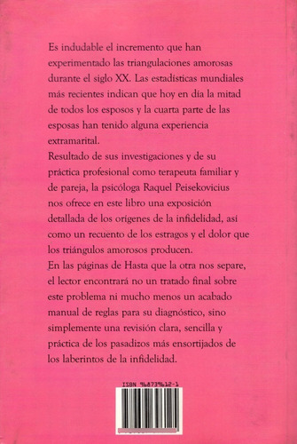 Hasta Que La Otra Nos Separe 9789687396125 Cinar Peisekovici