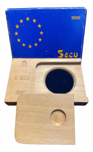 Caja Vacia Moneda 5 Ecu España 1990 (Usado)
