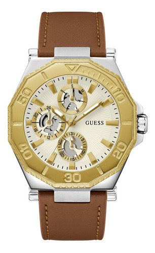 Reloj Para Hombre Guess Continental Color Café Gw0262g3