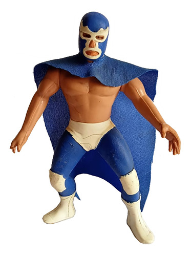 Figura De Blue Demon 14 Cm Altura Plástico Usada De Mercado