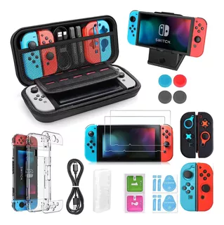 Kit De Accesorios Funda Estuche Para Nintendo Switch 22 En 1