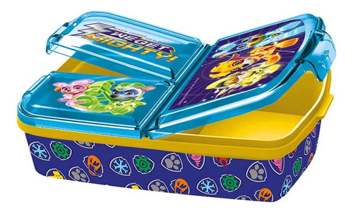 Lonchera Vianda Paw Patrol  Multicompartimento 18x13x6