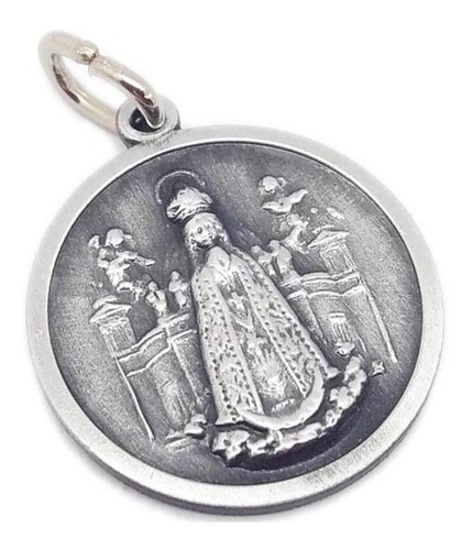 Medalla Virgen De Itatí - Incluye Cadena + Grabado - 18mm/al