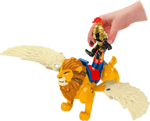 Imaginext Leonidas Y Leon Alado Set Fisher Price Eeuu Mattel