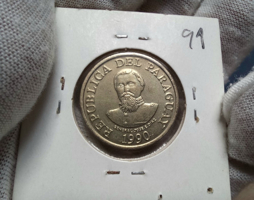 Paraguai 1990 100 Guaranis, Disco Grosso, Fc, Raro Estado!