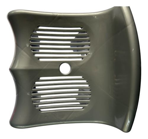Set 4 Bancos Cuadrados Plástico Tipo Rattan, Exteriores Gris Oscuro Banco Cuadrado Gris
