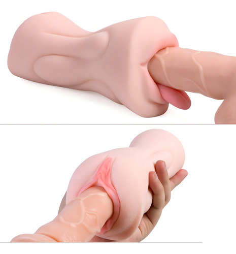 2 En 1 Vagina Artificial Realista Mamada Anal-a