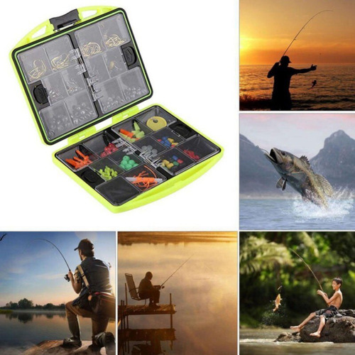 Conjunto De Ferramentas De Pesca Marítima De 184 Unidades, C
