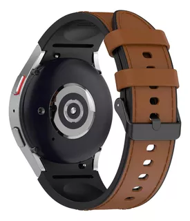 Pulseira Couro H Compativel Com Samsung Watch 6 47mm 43mm