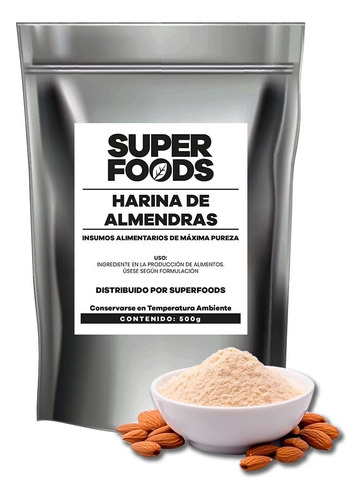 Harina De Almendras 500g Polvo