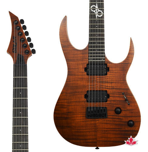 Guitarra 6 Cordas Solar Flame Dark Brown Matte S2.6fwa