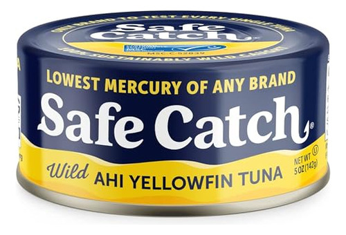Safe Catch Ahi Atún Wild Yellowfin Atún Enlatado Bajo En Mer