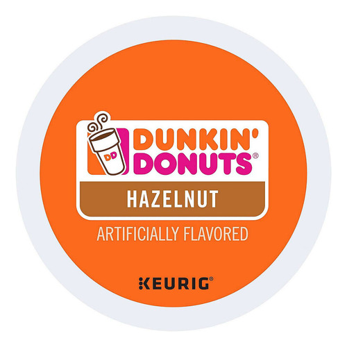 Cápsulas K-cup Para Café Dunkin' Hazelnut, 16 Unidades, Keur