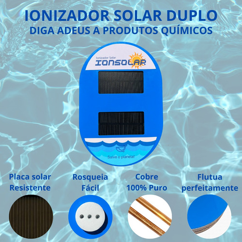 Ionizador Solar Para Piscinas De Até 130 Mil Litros