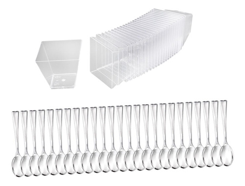 25 Tazas De Postre, Cuencos Para Servir, Tazas Pequeñas