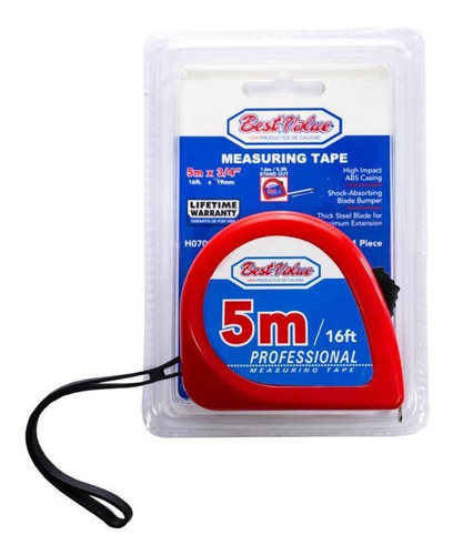 Cinta Metrica Acero 5 Mts Best Value G P