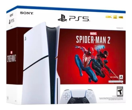 Playstation 5 Slim Unidad De Cd 1 Tera + Spiderman 2 