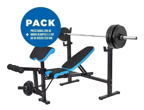 Atletis - Press Banca Atletis T3000 Ajustable 150KG Negro