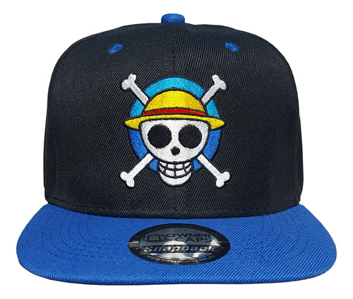 Gorra Plana Snapback Monkey D Luffy, One Piece.