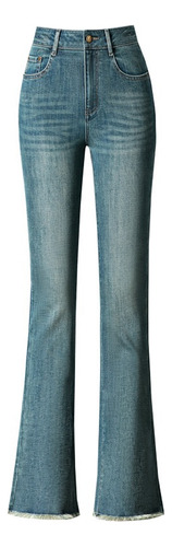 Jeans/raw Edge Micro-flared High-waisted Fishtail Pants