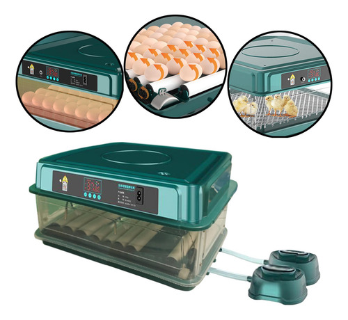 Incubadora De Ovos Inteligente Automática Hatcher 56 Ovos
