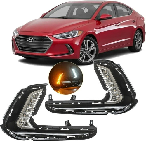 Biseles Drl Direccionales Incluidas Hyundai Elantra 17-18