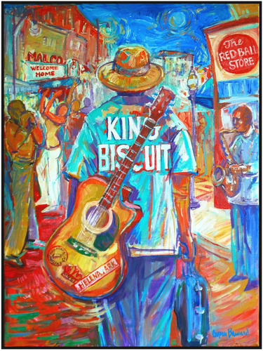 Poster Vintage - King Biscuit Blues Festival - 33 Cm X 48 Cm
