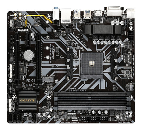 Motherboard Gigabyte Am4 B450m Ds3h Amd Ddr4 Ryzen