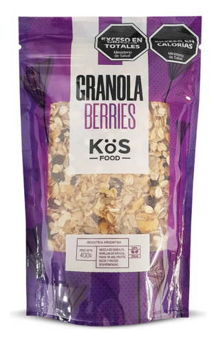 Granola Berris Kos Food Cereal Semillas Frutos Secos 400g