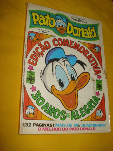 Pato Donald Nº 1500 Edição Comemorativa 30 Anos Abril