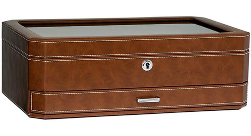 Organizador De Relojes Rothwell, Con Cajón Valet, 12 Slots