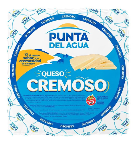 Queso Cremoso Punta Del Agua