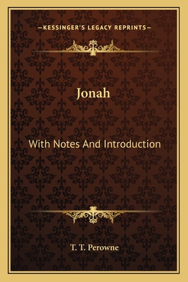 Libro Jonah: With Notes And Introduction - Perowne, T. T.