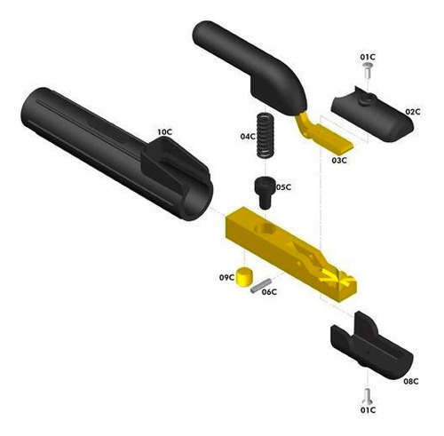 Porta Eletrodo 600a Carbografite C600 - 010062410