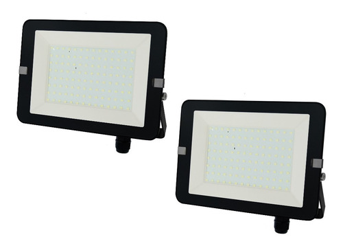 Imagen 1 de 5 de Proyector Led Reflector 100w Luz Fría Bellalux Pack X 2
