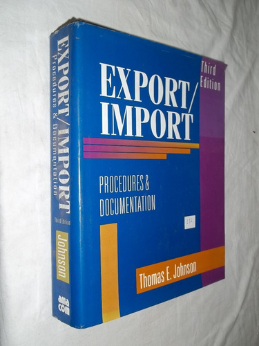 Livro - Export Import - Proc. Documentation Thomas  Johnson