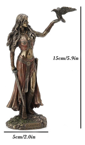 Estatua De Resina Morrigan La Diosa Celta De La Batalla Con