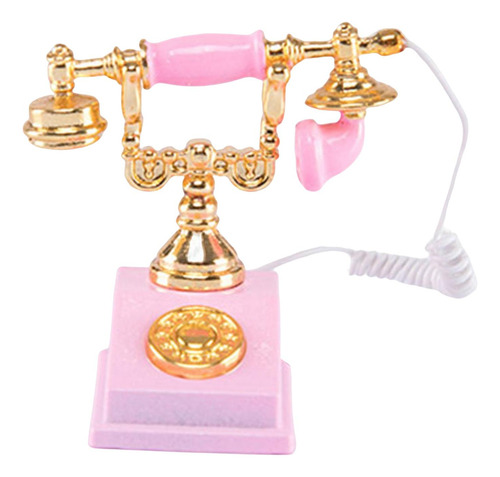Mini Adorno Para Muebles De Casa De Muñecas Rosado