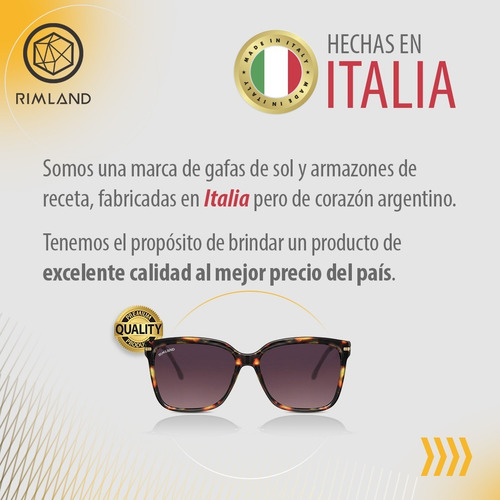 Imagen 6 de 10 de Anteojos Sol Rimland Bridget Retro Lente Plana